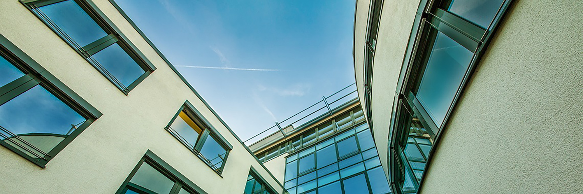 Rathaus von unten nach oben