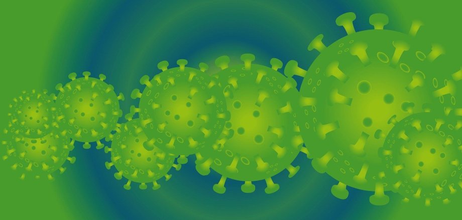 grünes Coronavirus