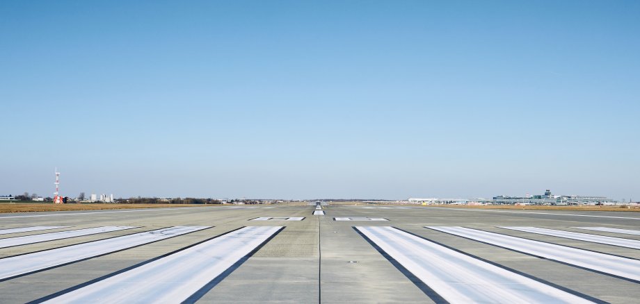 Surface level of airport runway