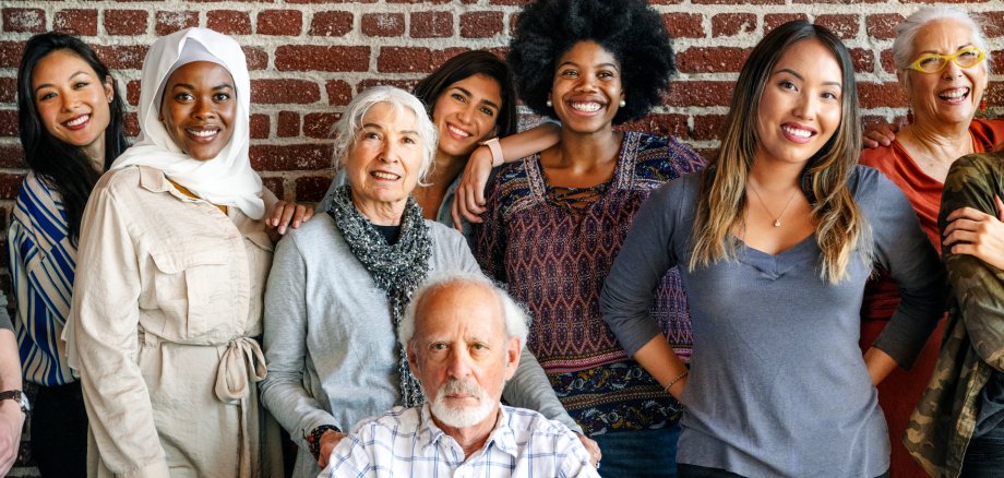 Group of divers people
