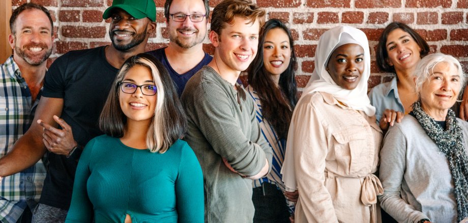 Group of divers people