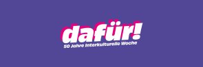 Banner IKW mit der Aufschrift "dafür"